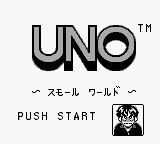 Uno - Small World (Japan) Title Screen